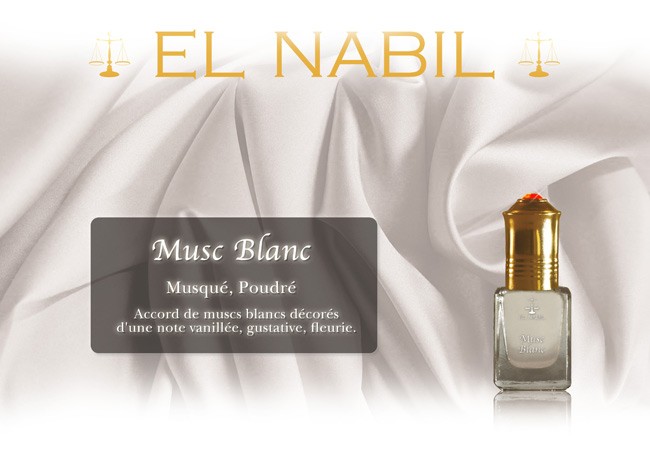 15ml el Nabil - Musc Blanc - Eau de Parfum Intense Mixte